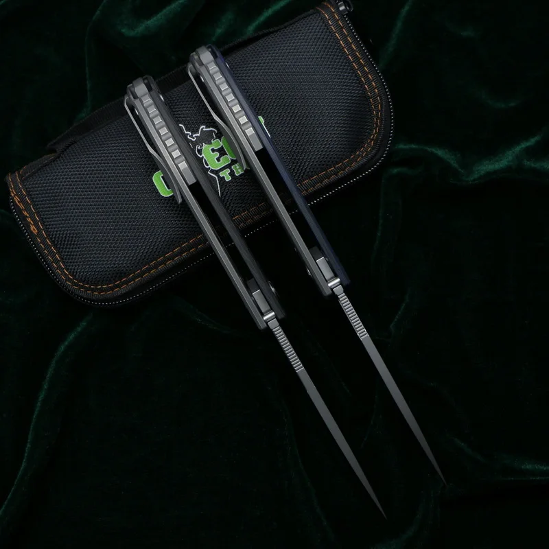 Складной нож Green thorn hati 95 складной k110 рукоятка титановый подшипник CF 3D походные