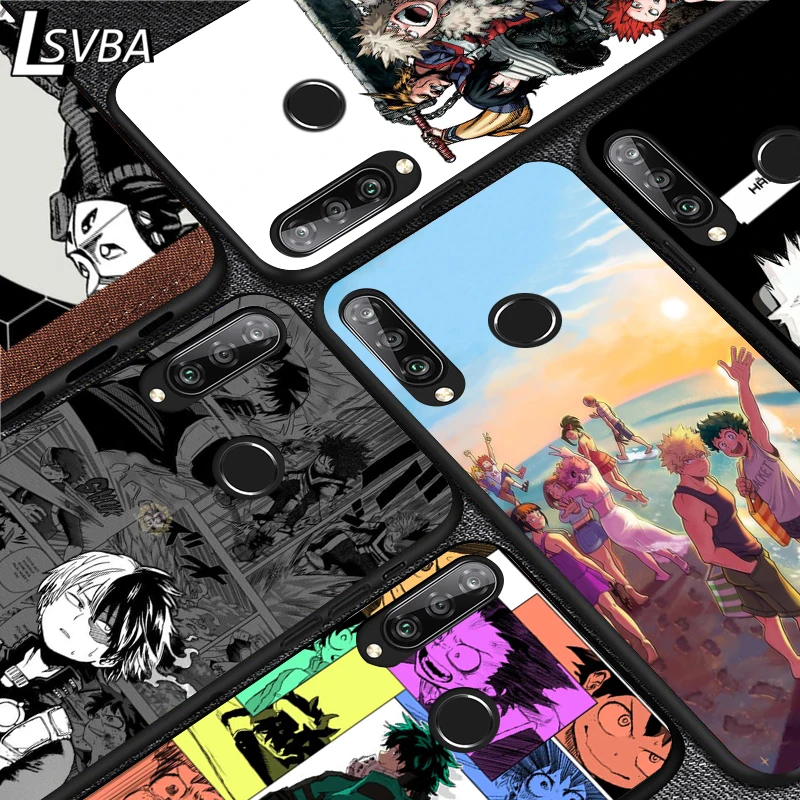 

Anime My Hero Academia Silicone Phone Case for Huawei P30 P20 P40 Lite E Pro P Smart Z Plus 2019 P10 P9 Lite Black Cover