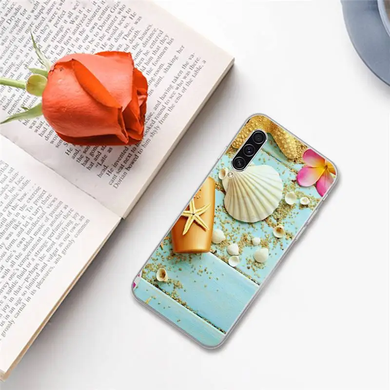 

Summer Beach Relax Starfish Ocean Sky Sun Phone Case For Samsung A S M Note 9 10 20 fe 21 71 30 ultra plus 5g 11 31 51 s