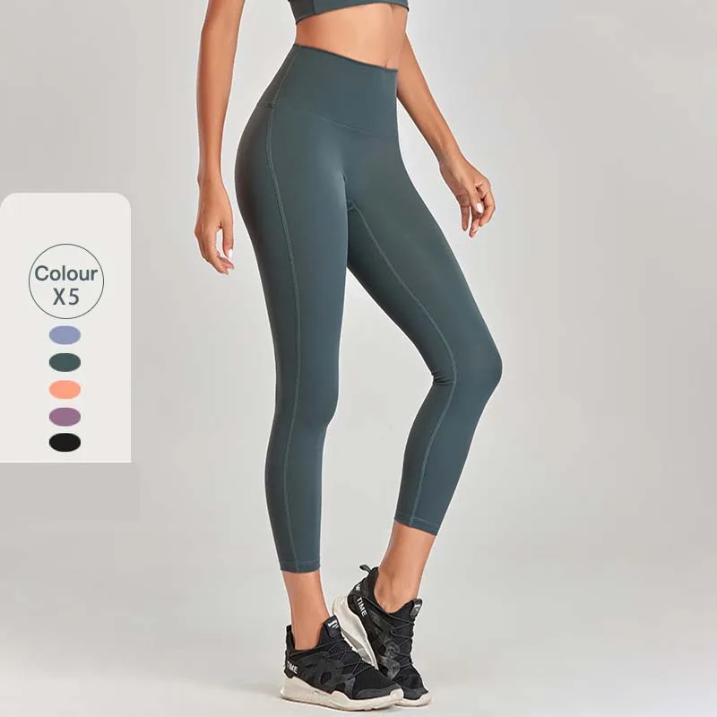 

Hight Wist Yoga Pants Nudity Elastic Fitness Leggings Women's Sports Pants Push Up gym Leggings running Breathable Sport Women
