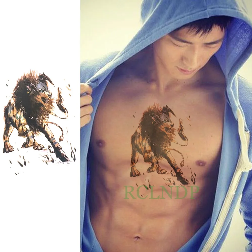 Водостойкая Временная тату наклейка лошадиный лук и стрела искусственная