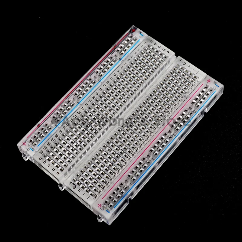 

Quality mini bread board / breadboard 8.5CM x 5.5CM 400 holes Transparent