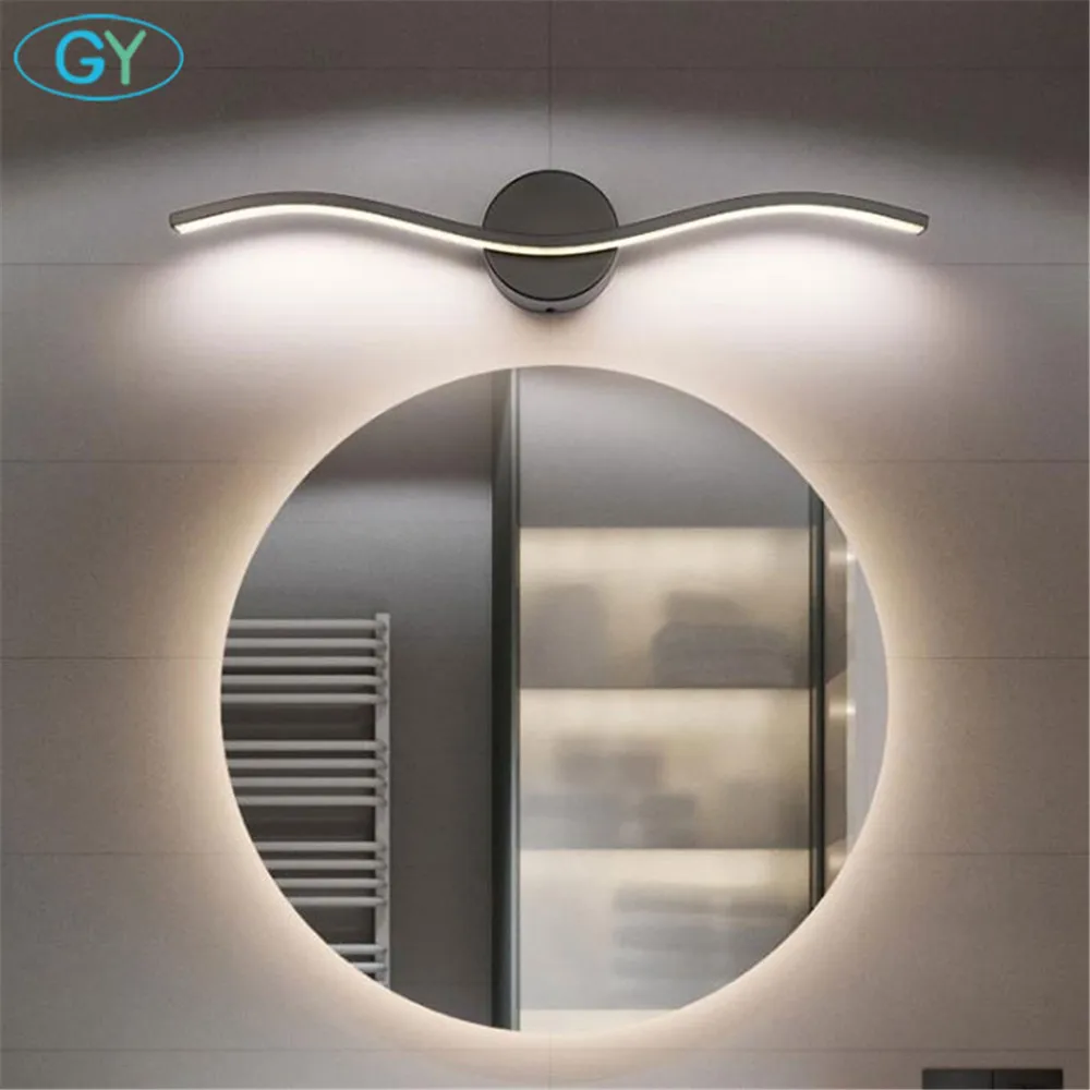 Зеркальный светодиодный светильник L40/50/60 см современная акриловая настенная