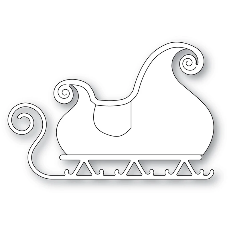 

Beautiful Sled Car DIY Mold Metal Cutting Dies for Scrapbooking Stencil Knife Mould Blade Punch Model Craft Decoration Template
