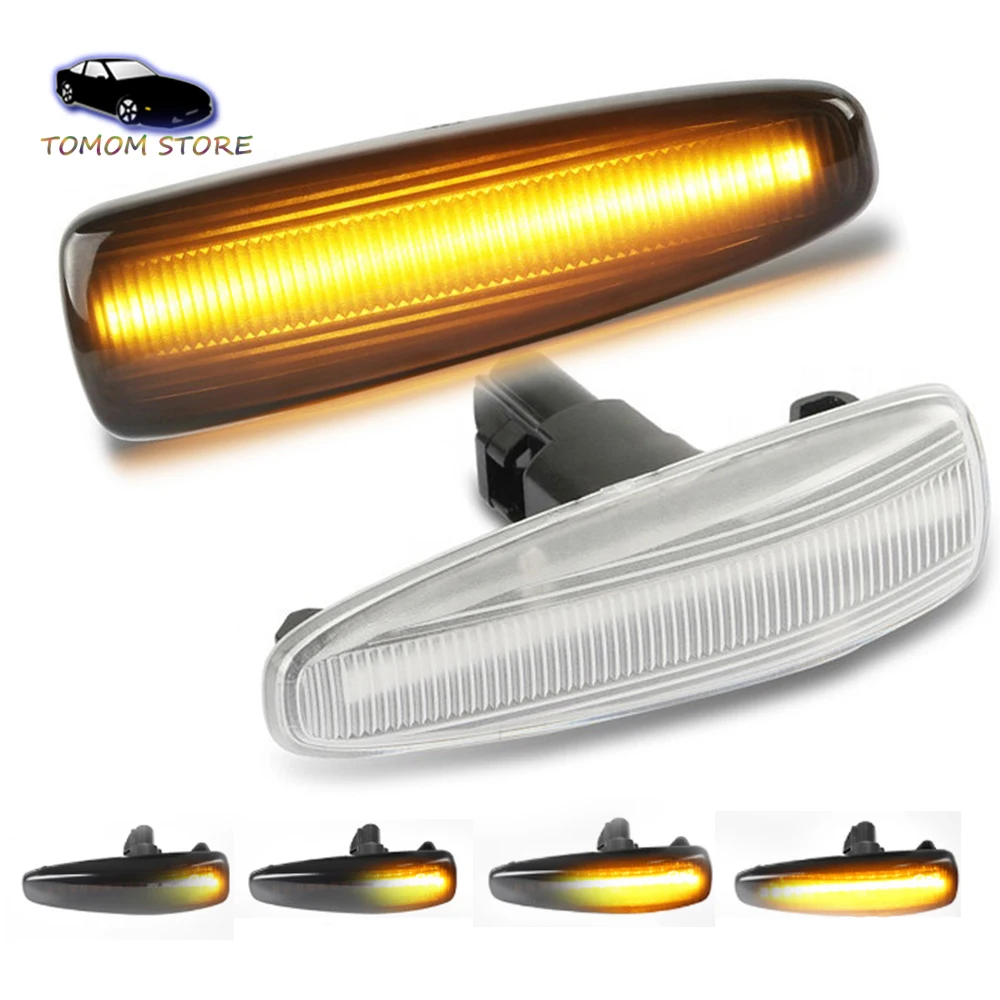 

2Pcs Dynamic Blinker LED Side Marker Turn Signal Light for Mitsubishi Lancer Sportack Outlander Sport Mirage Montero Pajero ASX
