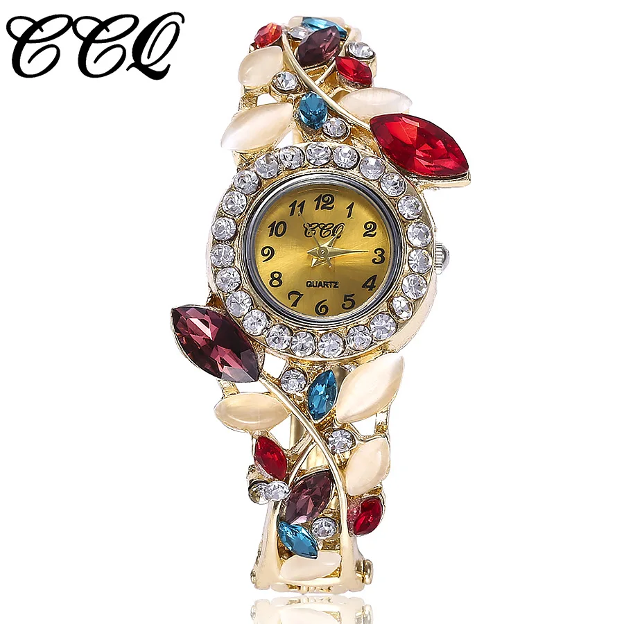 

New Bracelet For Women Geneva Women's Wrist Watch Luxury Diamond Flower Stainless Steel Digital Ladies Quartz Watch Dropshipping