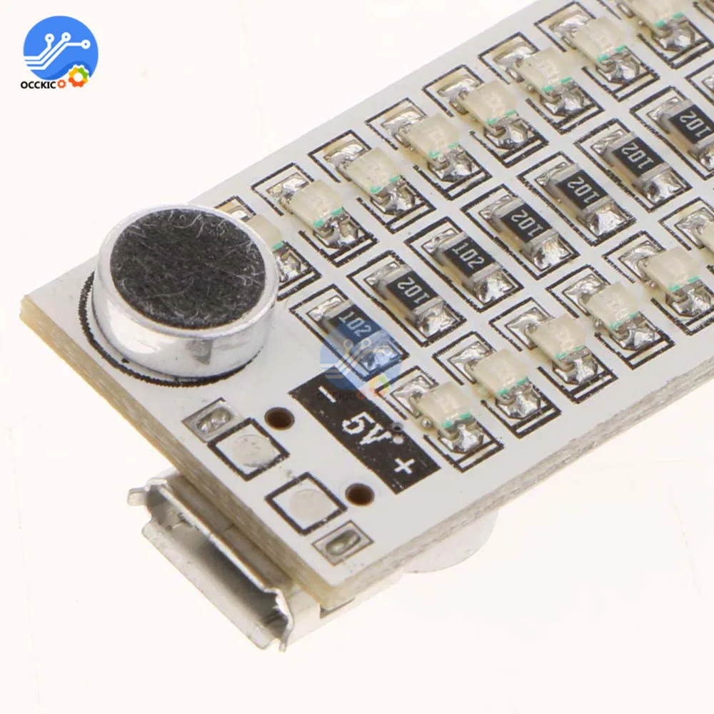 Светодиодный мини дисплей с USB 2*17/2*13 индикатор музыкального спектра регулятор