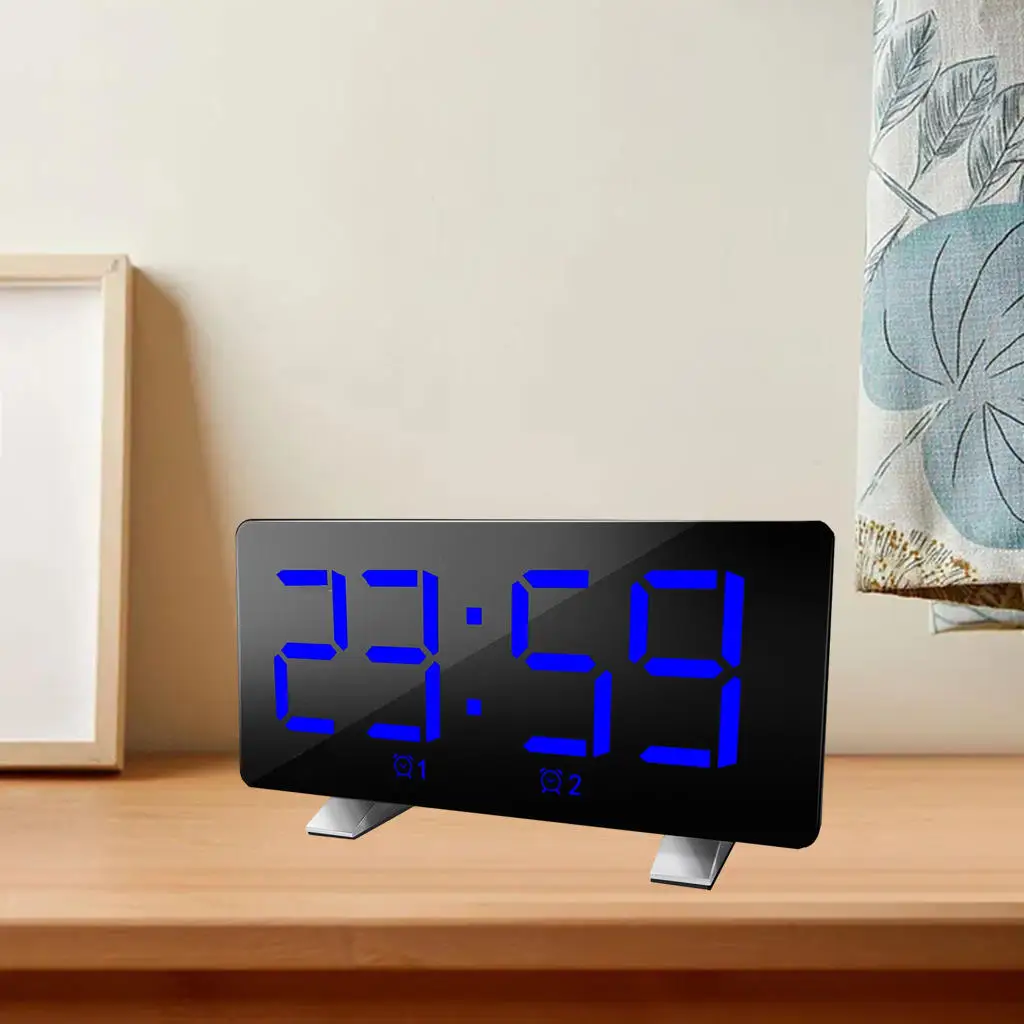 digital alarm clock dimmable big screen usb snooze electronic desk clocks for kids room travel bedroom office hotel table free global shipping