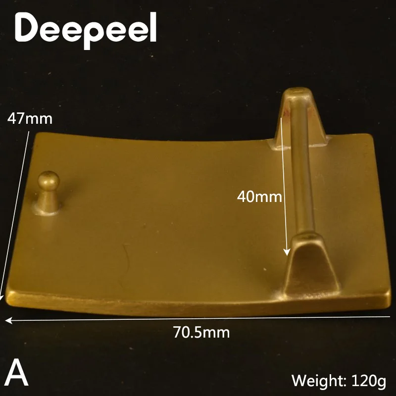 Мужская пряжка для ремня из чистой меди Deepeel 1/2 шт. 40 мм роскошные сглаживающие