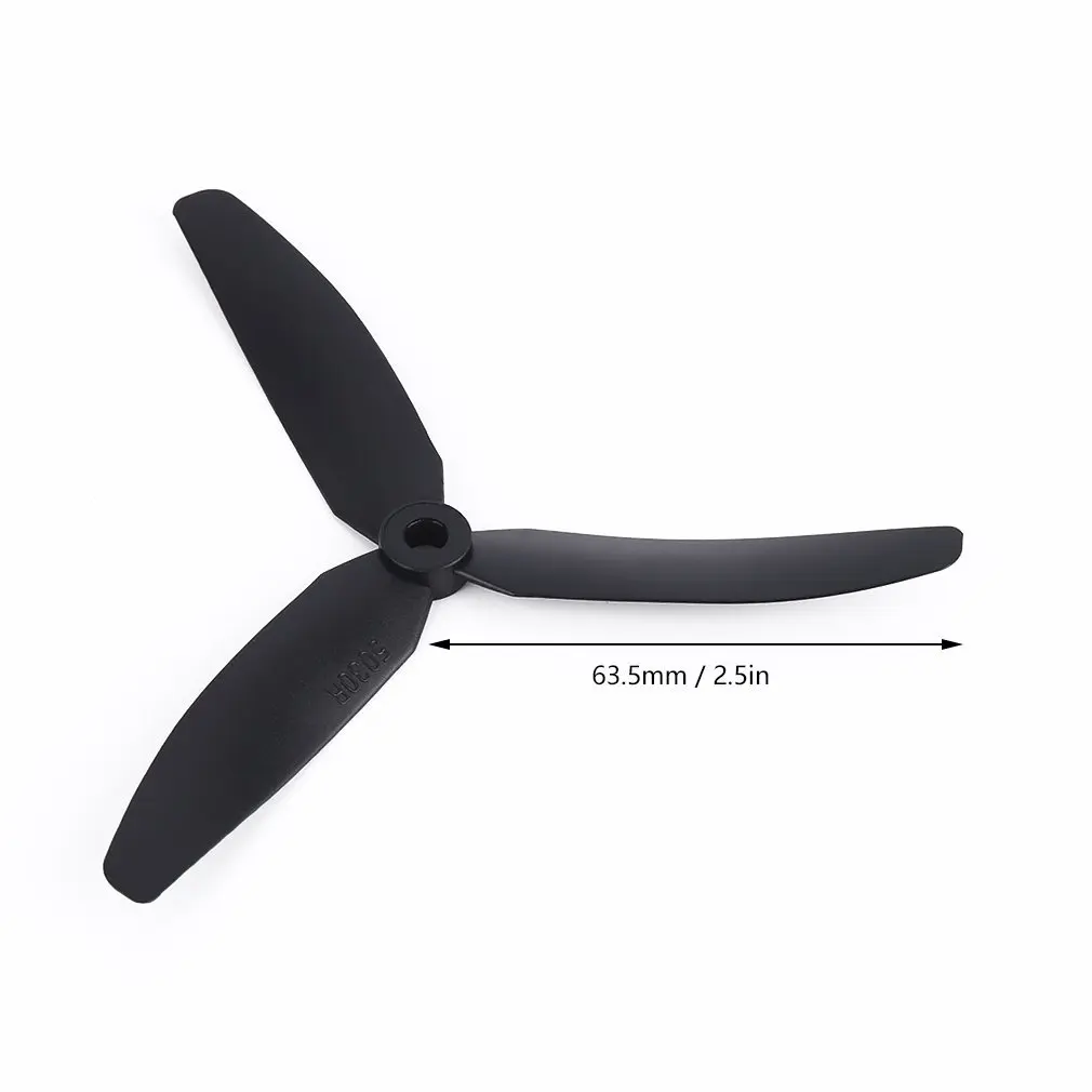 

High Quality A Pair=2PCS 5030 3-blade Direct Drive Propeller For Multicopter Prop CW/CCW for RC Airplane Aircraft Black