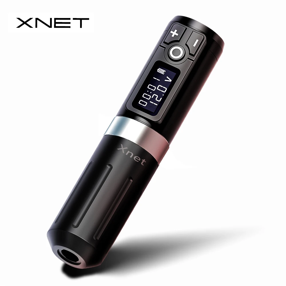 

XNET Plus Professional Wireless Tattoo Machine Pen Powerful Coreless Motor 2000mah Lithium Battery LED Display for Artist Body