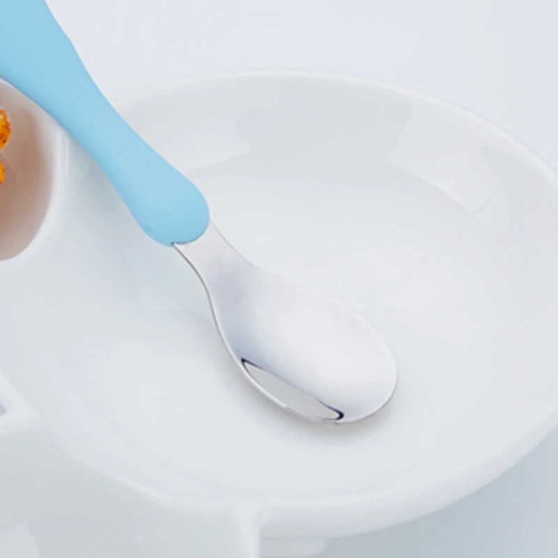 Детская посуда из нержавеющей стали детские вилки для кормления портативные