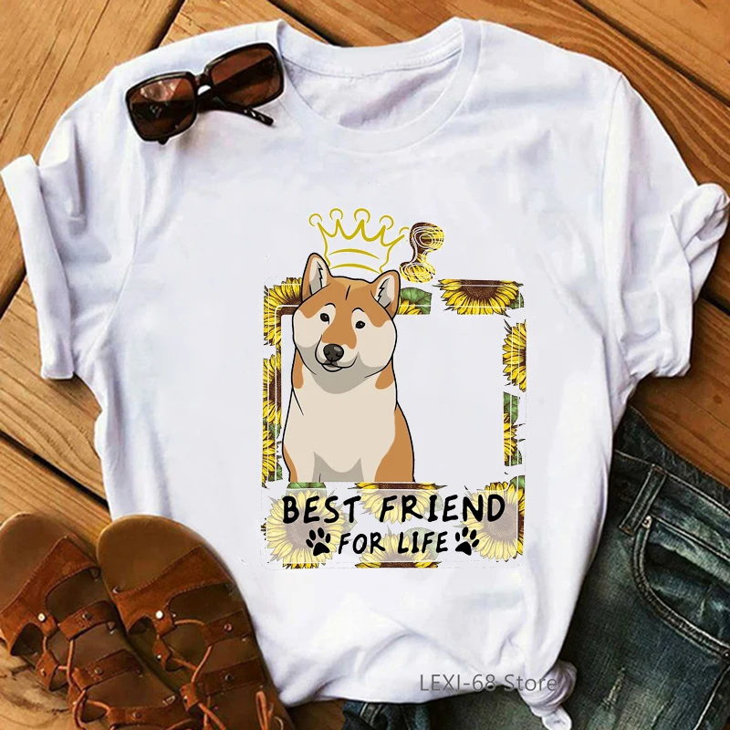 Футболка с надписью Best friend for life для женщин смешная женская рубашка рисунком