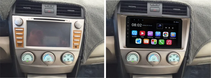Автомобильный мультимедийный плеер 9 дюймов Android 2din для Toyota Camry 2006 2012