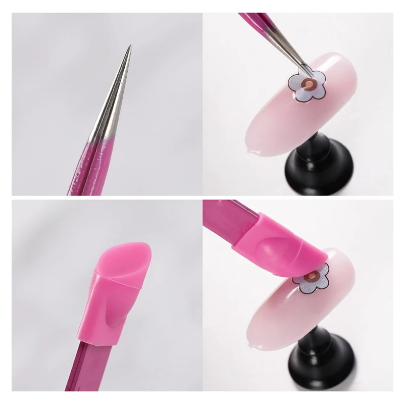 Pressing Head LILYCUTE, 5 мл, клей для ногтей, переводные наклейки из фольги, наклейки для ногтей, аксессуары для дизайна ногтей, инструменты, не требуется отверждения, УФ-лампа - Цвет: Pressing Head