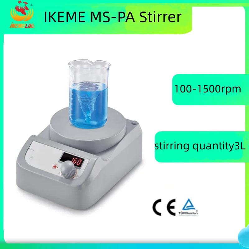 Нагревательная магнитная мешалка 1500 об/мин 3 л 110 220 В светодиодный цифровой