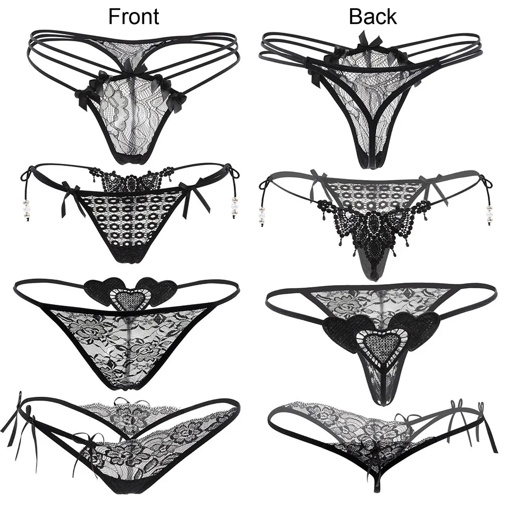 6 шт. женские кружевные трусики сексуальное женское нижнее белье с жемчужным