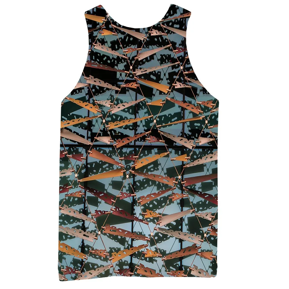 

Men's Graphic Tank Top 3D Print Sleeveless Pattern Top Abstract Tees