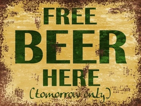 

Retro tin paintings Free Beer Here Advertisment Retro Vintage Metal Sign, n Cave, Shed, Gift