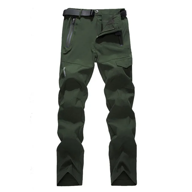 Army Green JACKSANQI мужские тонкие походные брюки быстросохнущие Летние виды спорта на открытом воздухе водонепроницаемые рыбалка кемпинг альпинизм мужские брюки RA317 - Цвет: Army Green