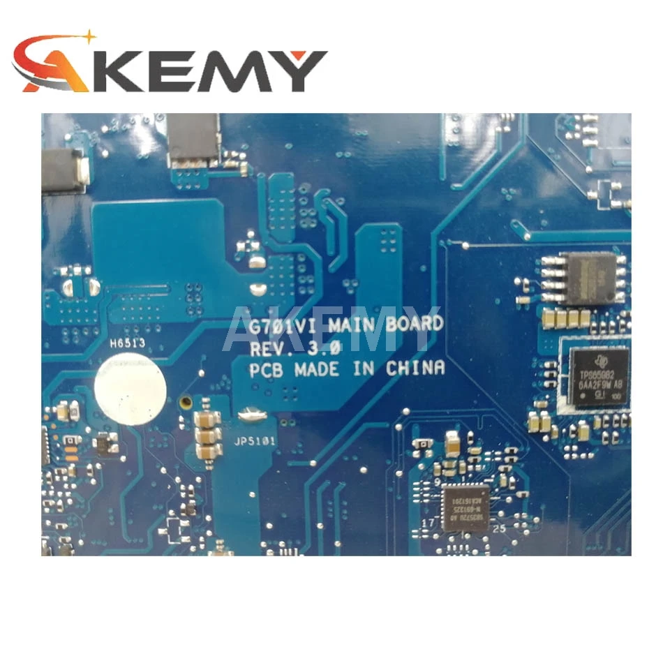 Akemy G701VIK MB._I7-7820HK GTX1080M (V8G) MainBoard For ASUS G701VIK G701VI G701V Laptop Motherboard 90NB0E60-R04000