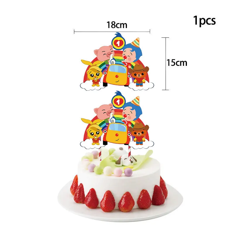 Plim воздушный шар мультяшный красный и синий клоун алюминиевая пленка цирковая