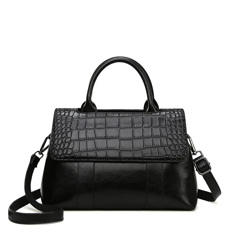 

100% Genuine Leather Handbags 2021 Fashion New Single Shoulder Large Capacity Messenger Bag Purses and Handbags Luxury Designer