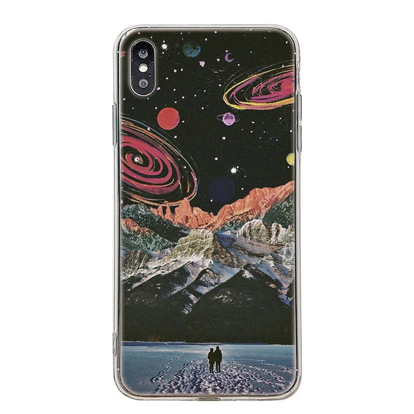 Case For Google Pixel 5A 5 5XL 2XL 3XL 4A 4 XL 3A 2 3 lite Back Cover Sky Space planet stars Soft TPU Silicone Phone | Мобильные