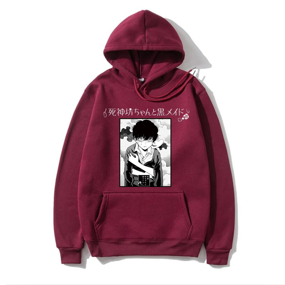 

Толстовка с капюшоном в японском стиле «утка смерти и горничная», для взрослых мальчиков и девочек, детские пуловеры с капюшоном Kobayashi's Dragon ...