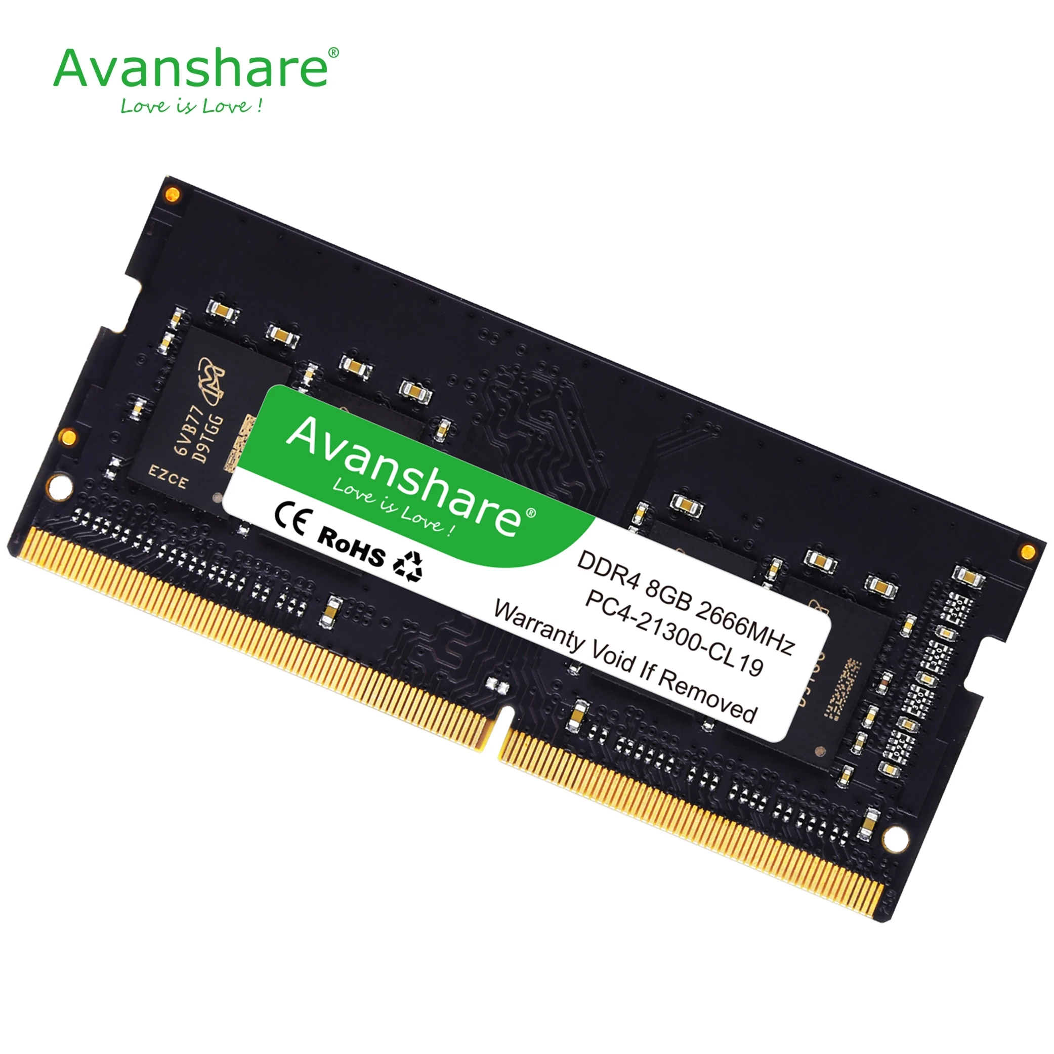 Оперативная память Avanshare ddr4, 4 ГБ, 8 ГБ, 2666 МГц, 2400 МГц, sodimm, память для ноутбука, совместимая с памятью ddr4, ноутбук