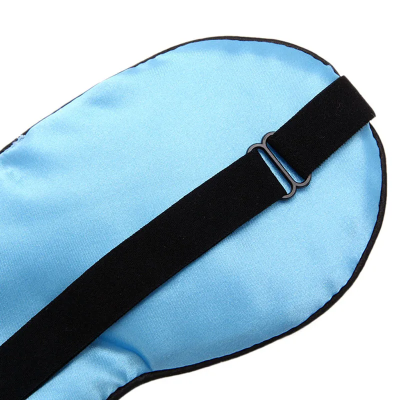 1PC Pure Silk Sleep Eye Mask Padded Shade Cover Travel Relax Aid Blindfold |