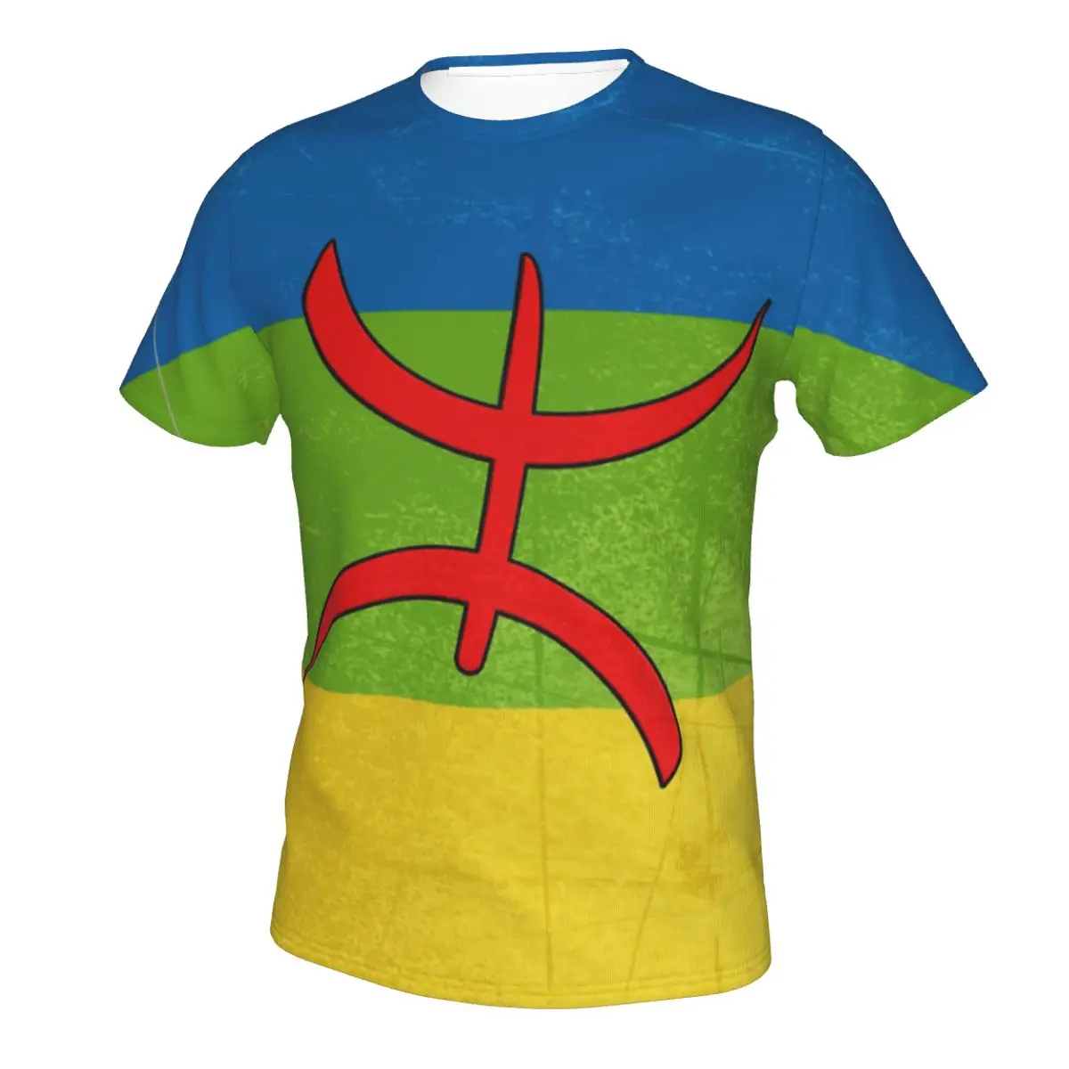

Amazigh Flag - Berber Flag T-shirt Promo Baseball Casual Graphic Men's T Shirt Print R333 Humor Graphic Tops Tees European Size