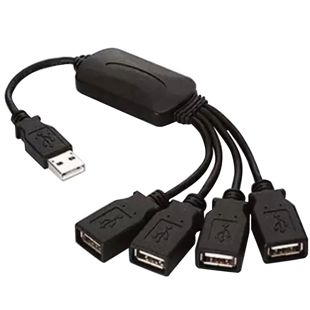 4 порта USB кабель хаб расширения/сплиттер адаптер для ноутбука ПК 2 0