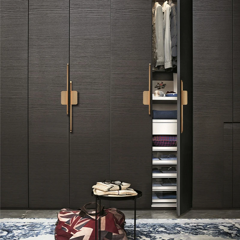 hjy modern fashion wardrobe door pull handles zinc alloy gold drawer knobs affordable luxury cabinet handle kitchen pull z588 free global shipping