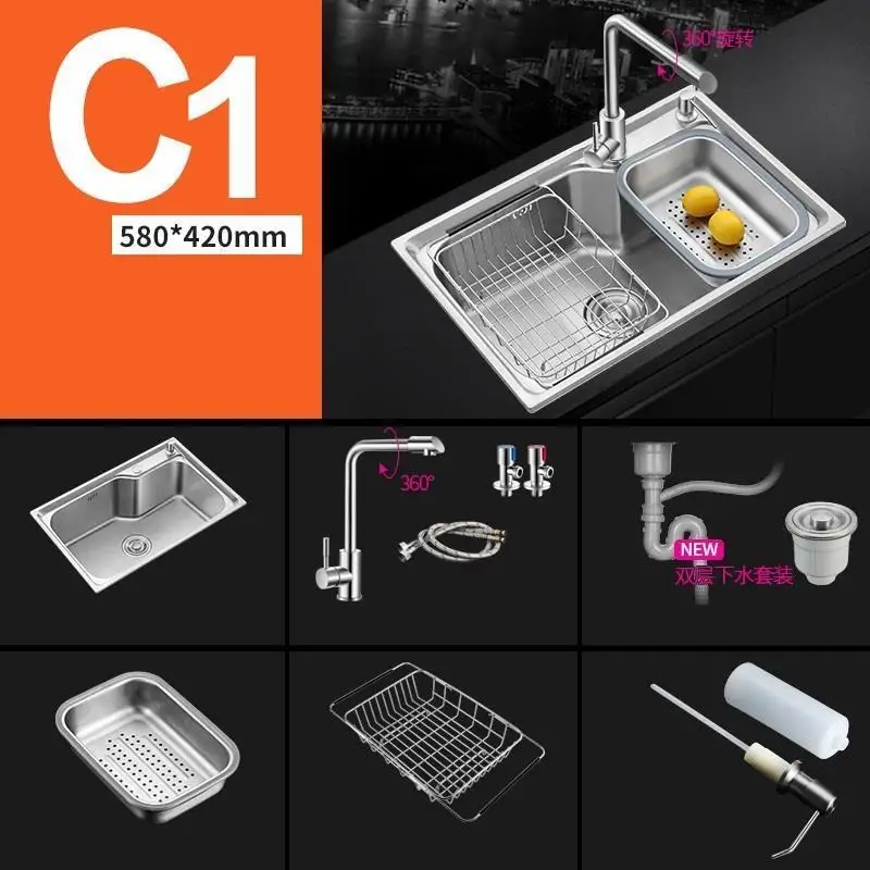 Ze Stali Nierdzewnej кухня Afwasbak Evier Inox Umywalka кран Lavandino Pia Cozinha De Cocina Lavabo Fregadero кухонная раковина