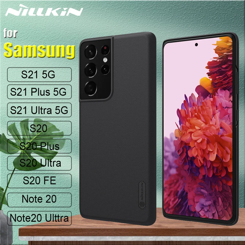

for Samsung S21 Ultra S20 Plus SE 5G Case Nillkin Frosted Matte Shield Hard Plastic Phone Back Cover for Galaxy Note 20 Note20