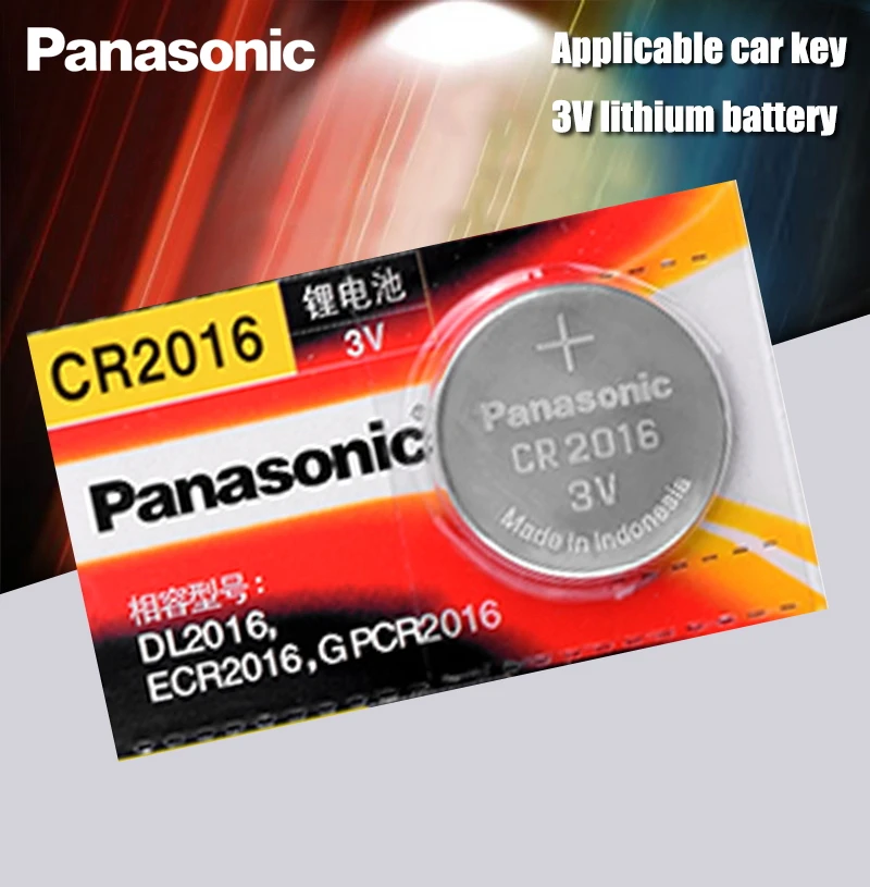 Высококачественная литиевая батарея Panasonic 3 в cr2016 Кнопочная часовые батарейки cr