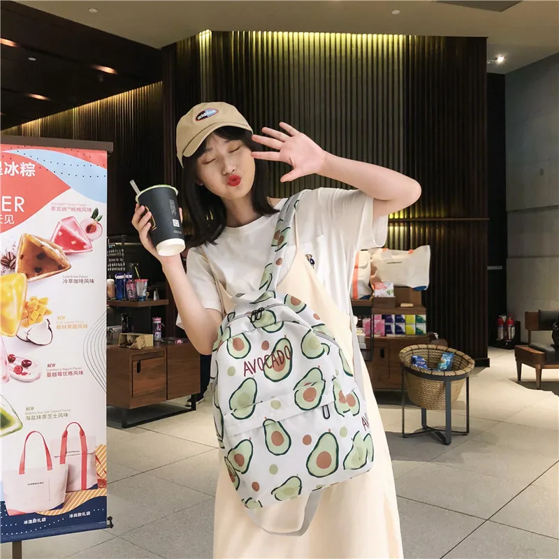 Youda оригинальный фруктовый простой стиль Дамский модный рюкзак большой емкости