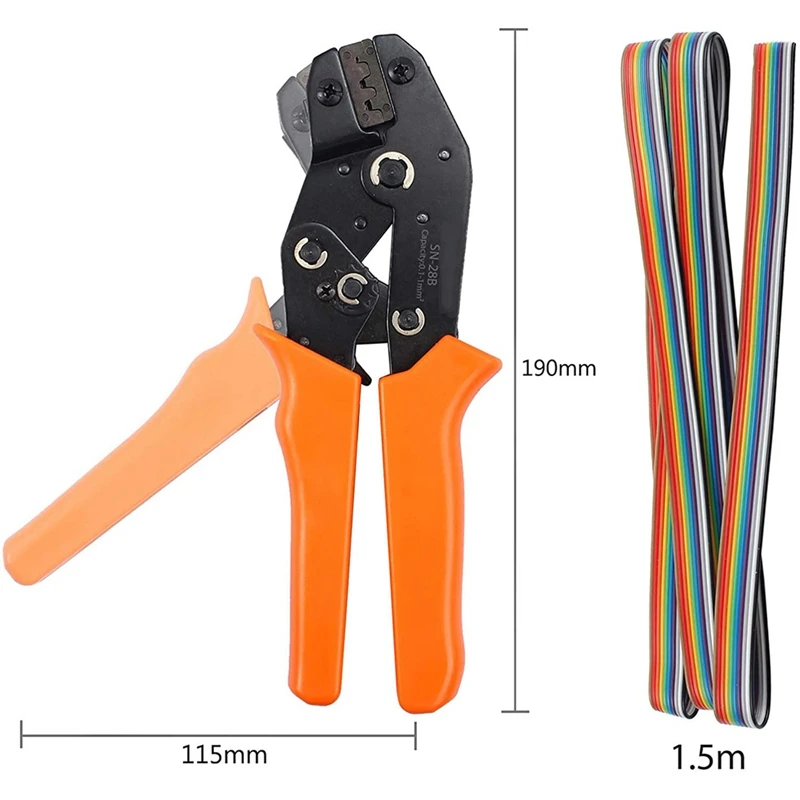 SN-28B+1550Pcs Dupont Crimping Tool Pliers Terminal Ferrule Crimper Wire Hand Set Terminals Clamp Kit | Инструменты