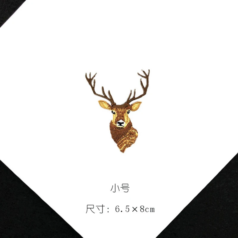 1 шт. патч с вышивкой оленя для одежды утюгом аппликация сделай сам аксессуары