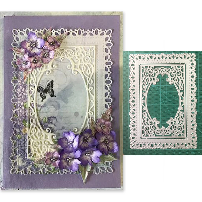 2021 новые металлические штампы тиснение рама для заднего фона Трафаретный