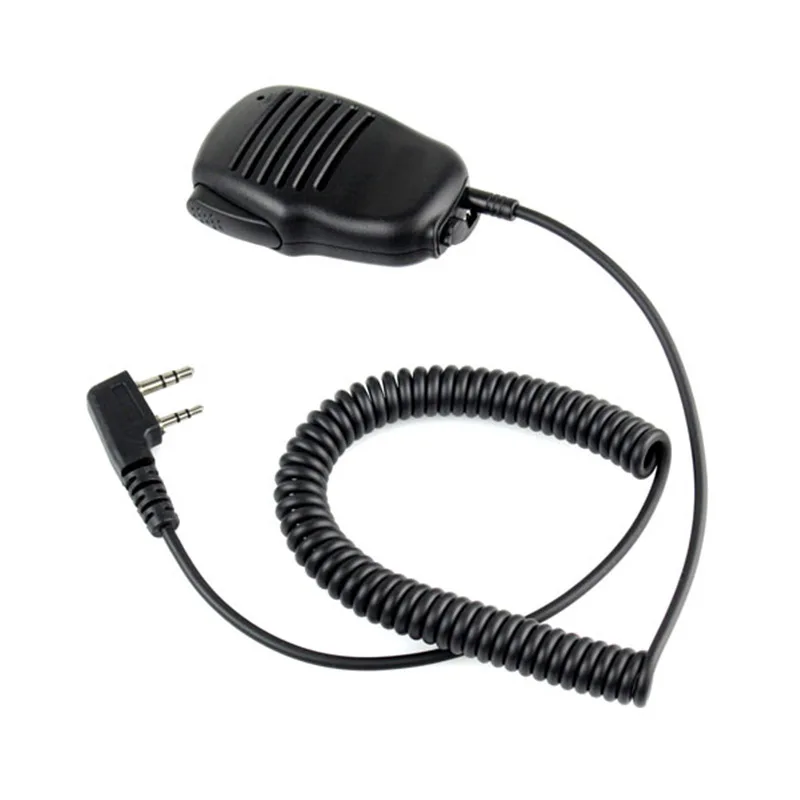 

2-контактный Мини-Динамик PTT, микрофон, рация, аксессуары для Baofeng UV5R 888S, для Kenwood, для TYT двухсторонней радиосвязи C9021A