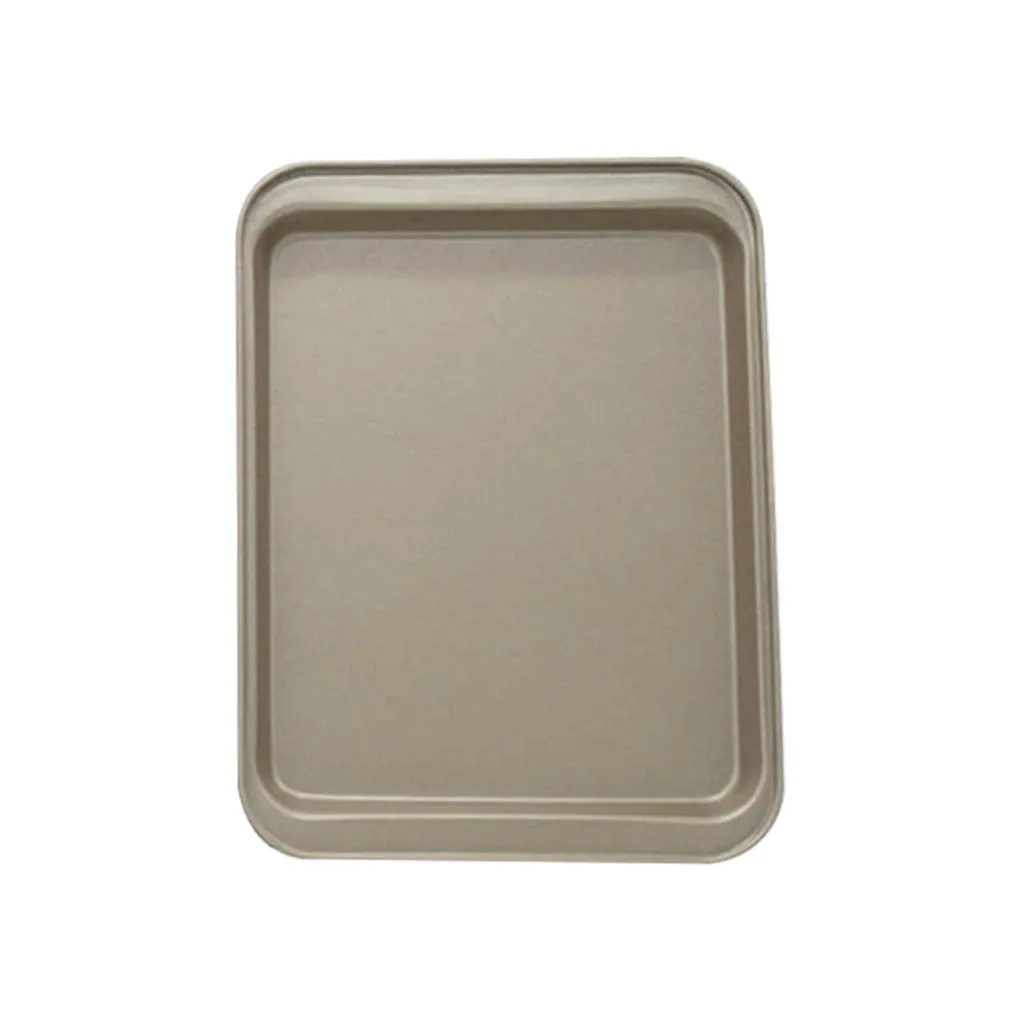 

2pcs Rectangle Baking Pan Cookie Biscuit Pastry Stainless Steel Baking Oven Tray Non-stick Coating