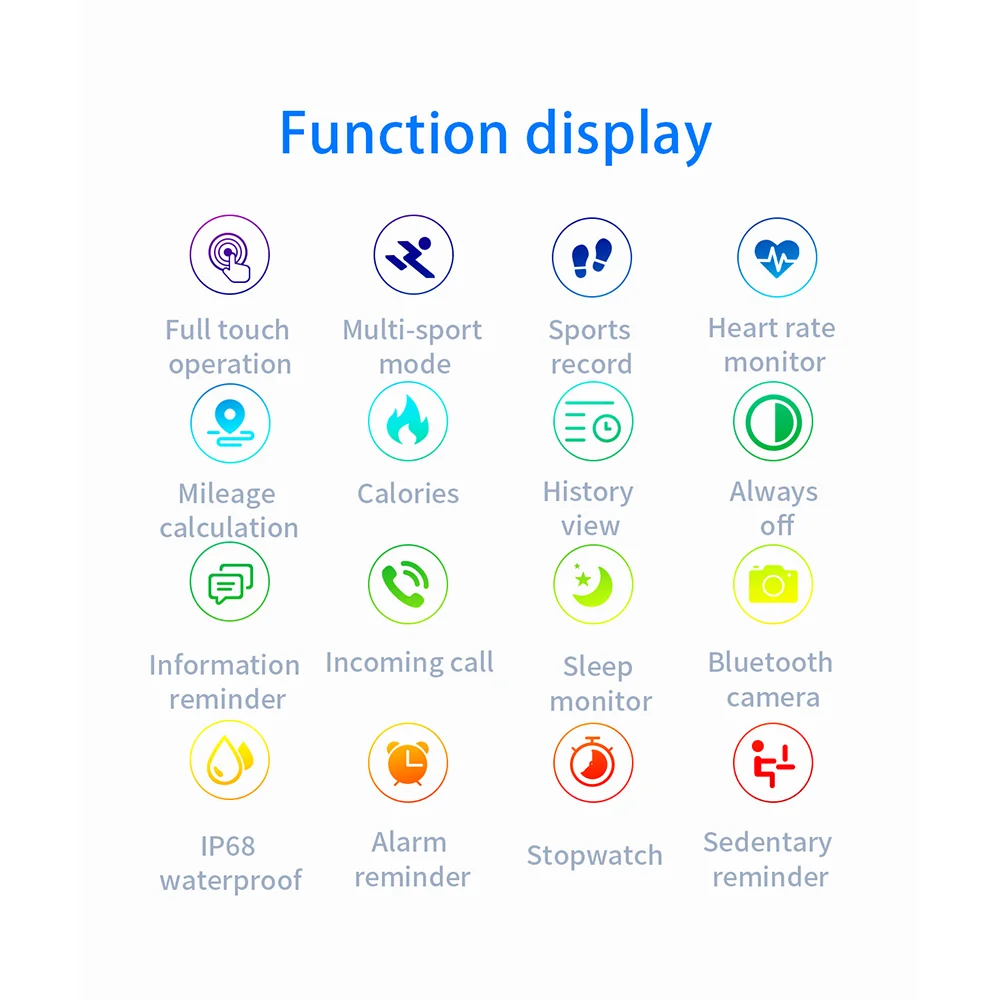 

2021 Carsikie Smart Fitness Watch H30 for Men Women DIY Watch Face IP68 Waterproof Heart Rate Monitor Smartwatch for Android Ios