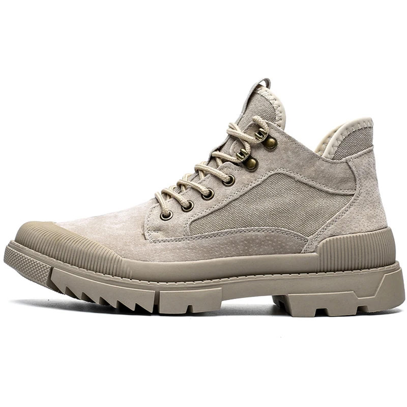 Ботинки мужские зимние модные мотоциклетные ботинки повседневная обувь