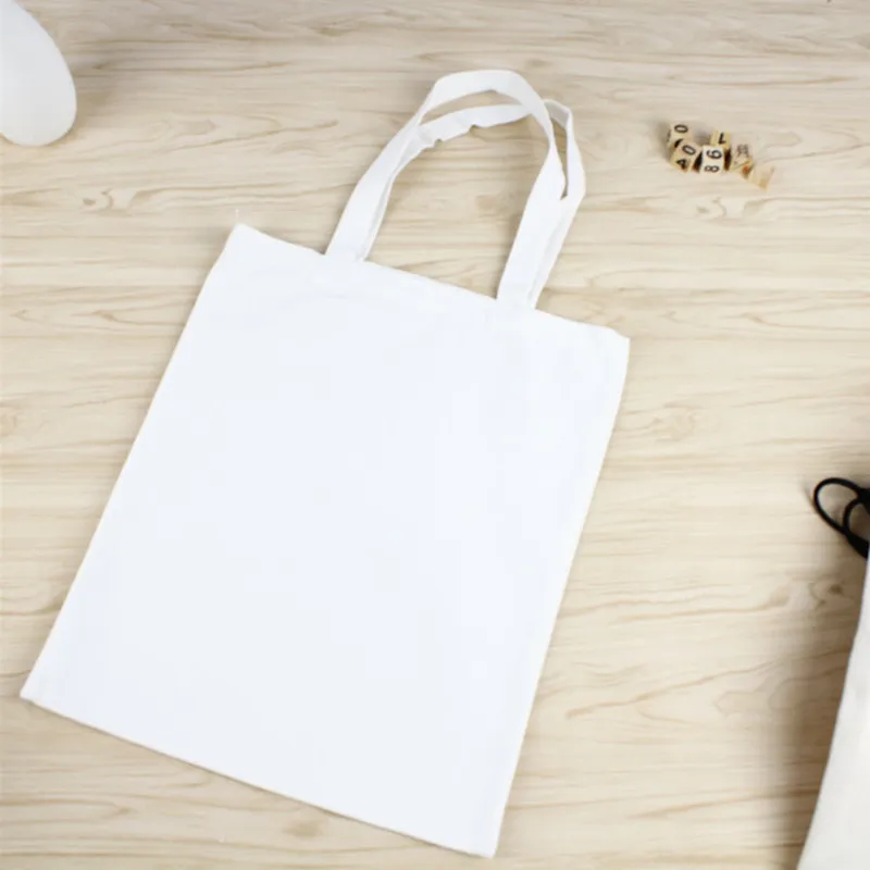 Многоразовая сумка для покупок белая Повседневная Женская тканевая сумка-тоут