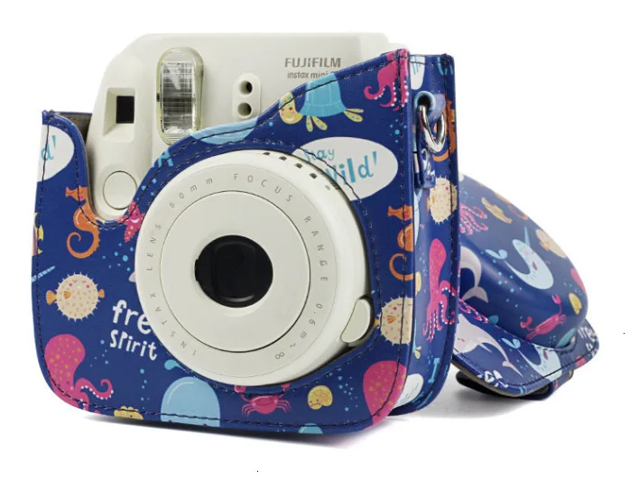 Fujifilm Instax mini чехол для камеры pu кожаный чехол с плечевым ремнем для Instax Mini 9 Mini 8 Mini 8+ мгновенная камера
