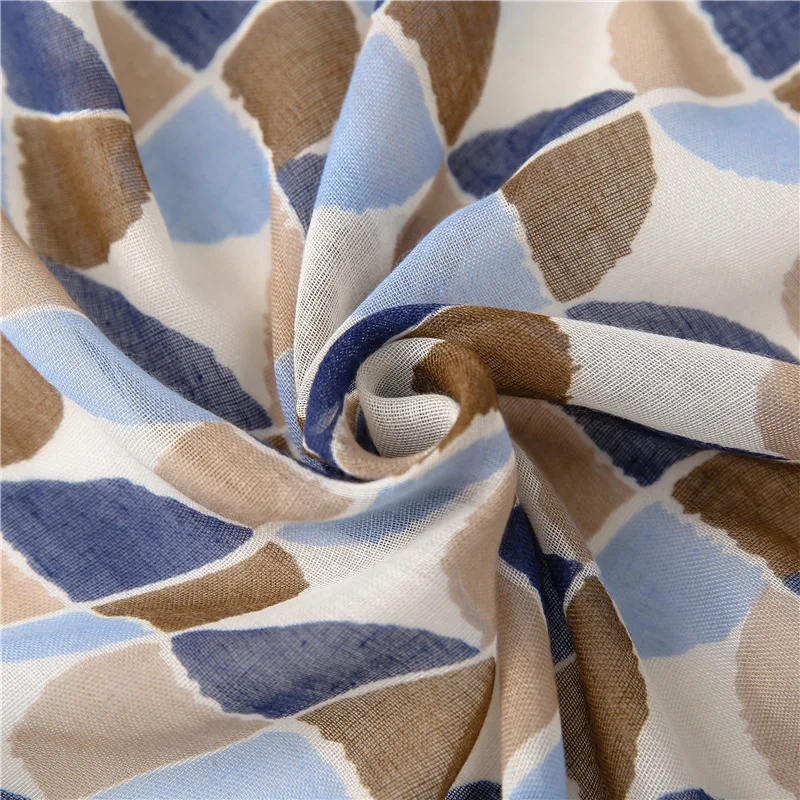 

New 2020 Winter Scarf Hijab Geometric Cotton Linen Scarf Women Fresh Plant Flower Decoration Sunscreen Shawl Pashmina Scarves
