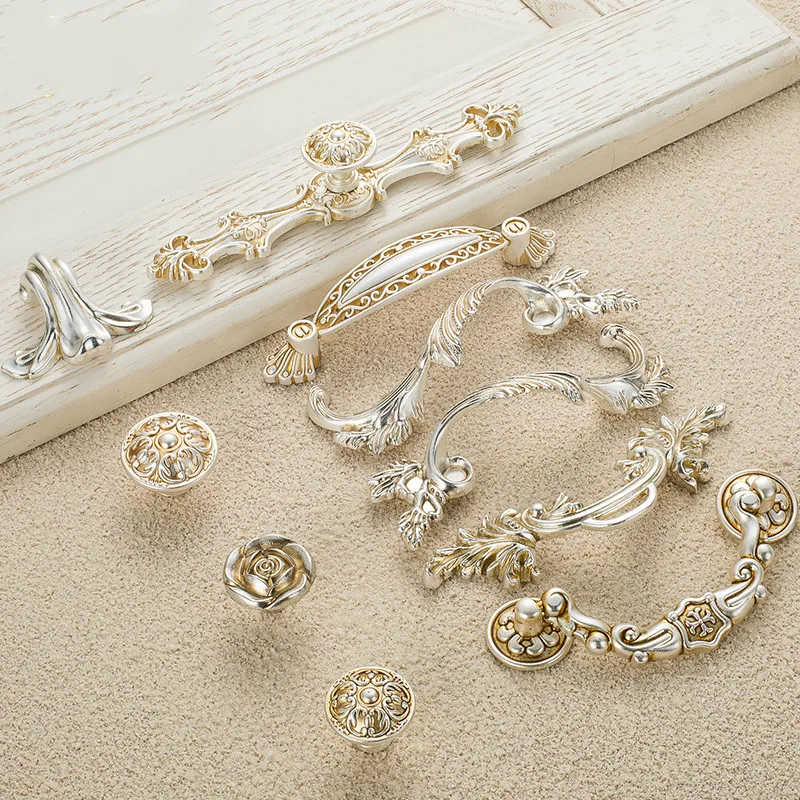 Дверные ручки в американском стиле Классический посеребренный ручной ковчег