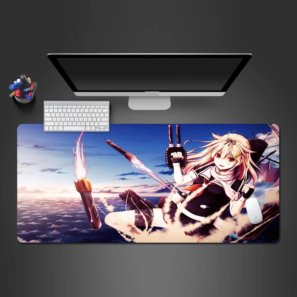 Ракета девушка Анимация игра коврик для мыши уникальный стиль может мыть